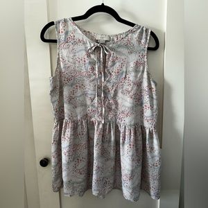 Loft Outlet Sleeveless Peplum Blouse